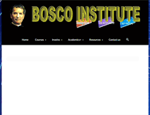 Tablet Screenshot of boscoinstitute.org